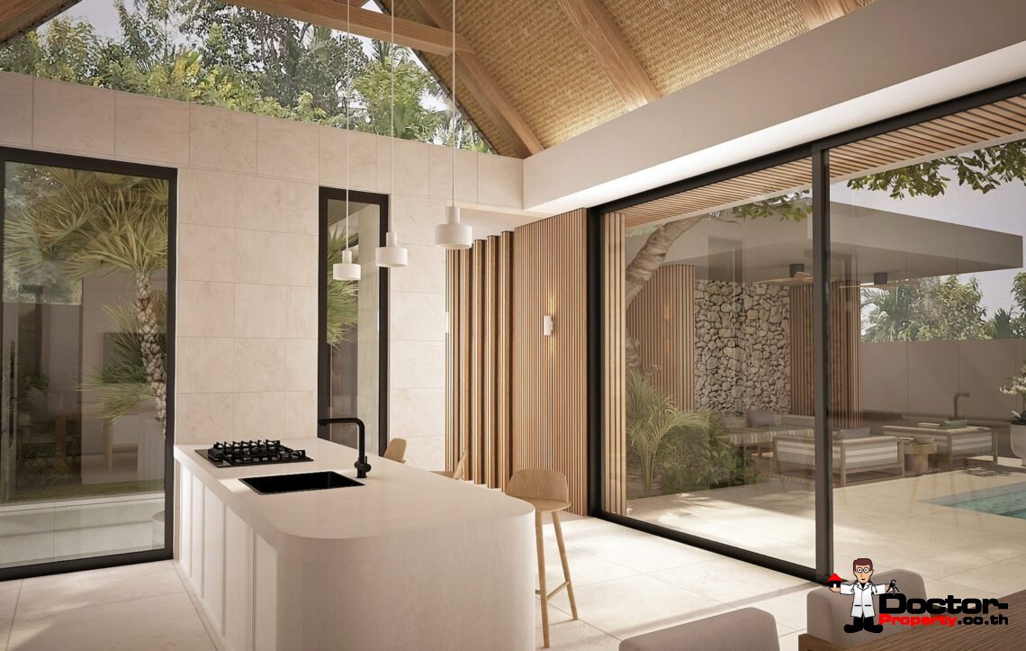 Modern 3 Bedroom Pool Villa in Bang Rak, Koh Samui – For Sale